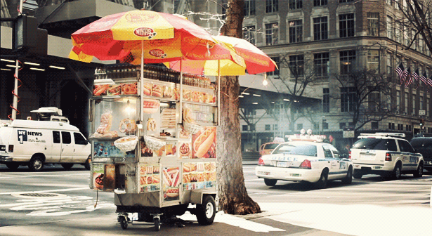 street food in winters cinemagraph